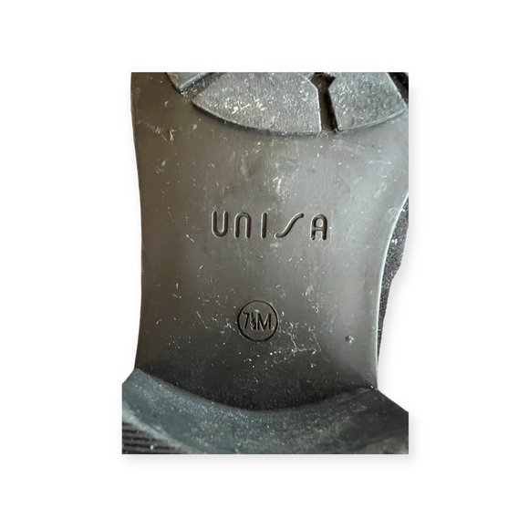 Unisa high boots black heel Size 7.5 heel length 1.5" shaft 18" thank you - Picture 7 of 7